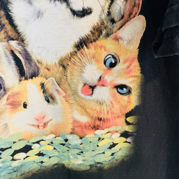 The Mountain Black Tee Shirt Selfies Howard Robinson Animal Faces Mens 3XL Pets - Picture 8 of 16